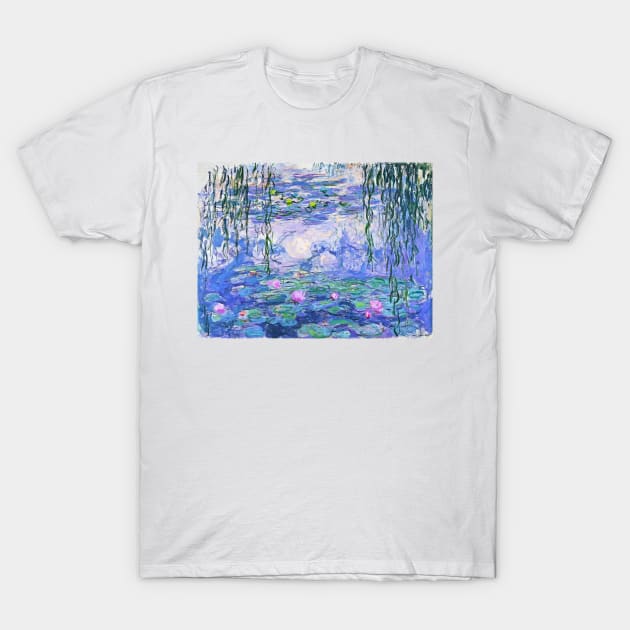 Claude Monet Water Lilies T-Shirt by fineartgallery